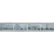 Бордюр Kerama Marazzi Ньюпорт Корабли зеленый STG\B209\15016