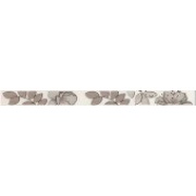 Бордюр Kerama Marazzi Ньюпорт Цветы коричневый STG\A235\15010