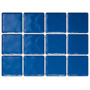 Настенная плитка Kerama Marazzi Оранжерея 1243T Бриз синий, полотно 30х40 из 12 частей 9,9х9,9