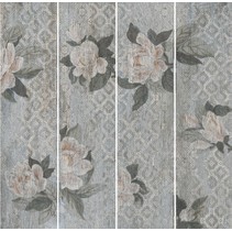 Kerama Marazzi Поджио SG704500R Цветы серый светлый обрезной