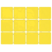 Настенная плитка Kerama Marazzi Сезоны 1238 Сезоны желтый, полотно 30х40 из 12 частей 9,9х9.9 Глянцевая