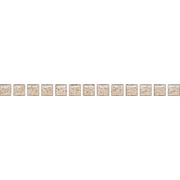 Бордюр Kerama Marazzi Веджвуд POF002 Бисер Белый Золото.