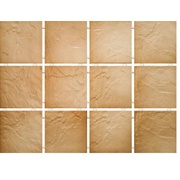 Настенная плитка Kerama Marazzi Юката 1142 Беж, Полотно 30х40 из 12 частей 9,9х9,9 Матовая