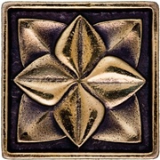 Вставка Kerlife ceramicas Country Side Декоративная Латунная (Лилия - Бронза)
