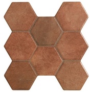 Напольная плитка Kerlife ceramicas Hexagonal Pav. Castilla Marron