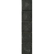 Бордюр La Fabbrica Ceramiche Pietra lavica Crystal Border Mix Tex Black Listello