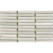 L`antic colonial Mosaicos Time Text Linear Silver Wood 1,5x10