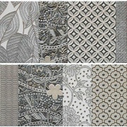 Панно Latina ceramica Carcassonne Conjunto Gris (компл. из 2 шт 25х50)