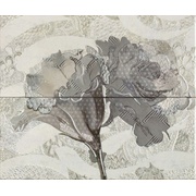 Панно Latina ceramica Frades Conjunto Floral Gris (компл. из 2 шт. 25х60)