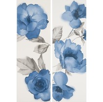 Marazzi Colourline White/Blue Decoro MLER