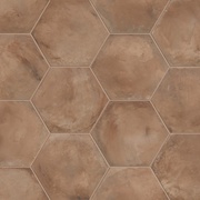 Напольная плитка Marca Corona Terra Rosso Esagono 0091