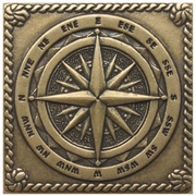 Декор Moneli Decor Декоративные вставки (латунь) Windrose Shined brass (бронза полированная)