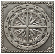Moneli Decor Декоративные вставки (латунь) Windrose Satined silver (серебро сатинированная)