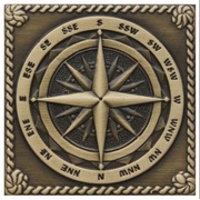 Декор Moneli Decor Декоративные вставки (латунь) Windrose Satined brass (бронза сатинированная)