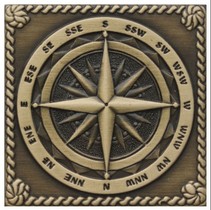 Moneli Decor Декоративные вставки (латунь) Windrose Satined brass (бронза сатинированная)