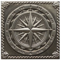 Moneli Decor Декоративные вставки (латунь) Windrose Satined black silver (серебро окисленное)
