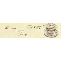Monopole Ceramica Veronika Tea Cup Crema Brillo 10x40