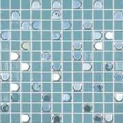 Мозаика Vidrepur Aura №832 Бирюзовый ( на сетке)