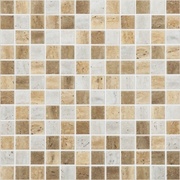 Мозаика Vidrepur Stones Mix Travertino Blend (на сетке)