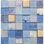 Мозаика Мозаика Китайская Marine Blue (стекло, металл)