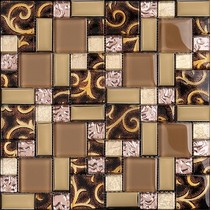 Мозаика Китайская мозаика AE 32 (2,3*2,3+2,3*4,8+ 4,8*4,8*0,8) Бежевый Глянц.
