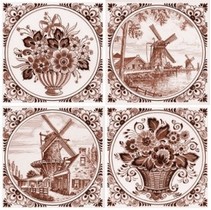 Нефрит Акварель Фландрия Коричневый 2