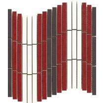 Novabell Charme Chw 895 Modula Onda Bianco Smoke Bordeaux