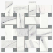 Мозаика Novabell Imperial Intreccio Calacatta Bianco/Grigio Imperiale Silk