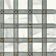 Мозаика Novabell Imperial Cassettone Calacatto Bianco/Grigio Imperiale Lap.