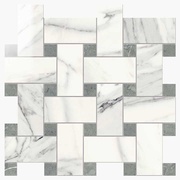 Мозаика Novabell Imperial Intreccio Calacatta Bianco/Grigio Imperiale Lap.