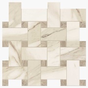 Мозаика Novabell Imperial Intreccio Calacatta Beige/Cappuccino Silk