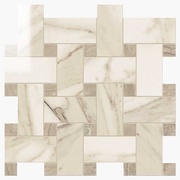 Мозаика Novabell Imperial Intreccio Calacatta Beige/Cappuccino Lap.