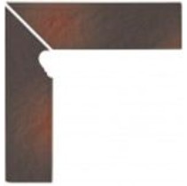 Opoczno Shadow brown Cokol Schodowy 3-d LEWY