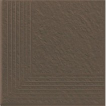 Opoczno Simple brown Ступень угловая 3-D R