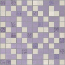 Pamesa Ceramica Futura Mosaico Malva-Blanco