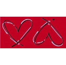 Paul Ceramiche Manhattan Inserto Love Red