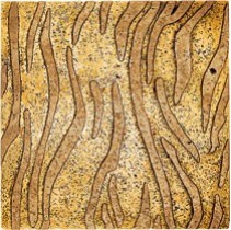 Petra Antiqua Acqueforti tiles Velvet Fondo Oro/Decoro Nero Marquina