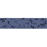 Бордюр Plaza Vitrum Listelo Glass Azul-2