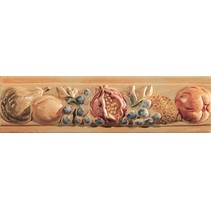 Polis Ceramiche Palio Di Siena Drago Listello Frutta