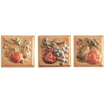 Polis Ceramiche Palio Di Siena Drago Ins. Frutta ABC (3 шт.)
