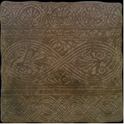 Декор Porcelanicos hdc Galicia Cenefa Leon 33 Rojo