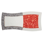Декор Porcelanite Dos Serie 9001 Composicion Gris~marengo~rojo Vidre Ii