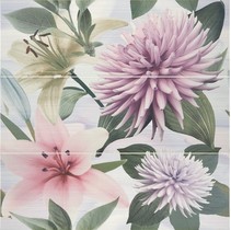 Porcelanite Dos Serie 7012 Composicion Lirio Malva Azul