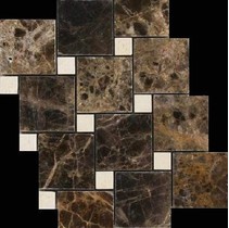 Premium Marble Декоры Crema Marfil (15) + Emperador (48) Polished