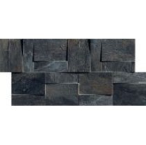 Rex Ceramiche Ardoise Modulo Muretto 3d Noir