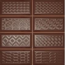 Rocersa ceramic Diamond Mix 4x2 DEC Marron
