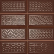 Настенная плитка Rocersa ceramic Diamond Mix 4x2 DEC Marron