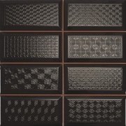 Настенная плитка Rocersa ceramic Diamond Mix 4x2 DEC Negro