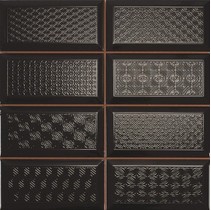 Rocersa ceramic Diamond Mix 4x2 DEC Negro