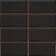 Настенная плитка Rocersa ceramic Diamond Mix 4x2 Negro